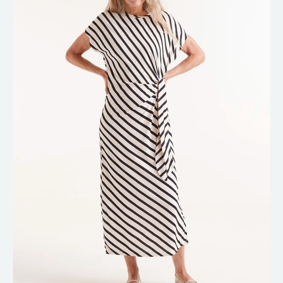 Compania Fantastica Dresses & Skirts - Compania Fantastica Striped Black and White Maxi Dress New L